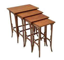 Vienna Secession Bentwood Nesting Tables by Michael Thonet for Thonet, 1900s